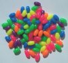 100 9x6mm Acrylic Neon Mixed Ovals